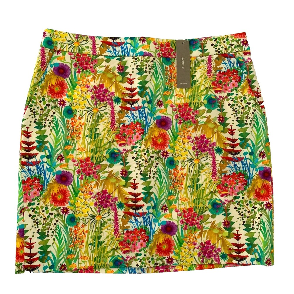 NWT J Crew Liberty of London Postage Stamp Mini Skirt Tresco Floral 0